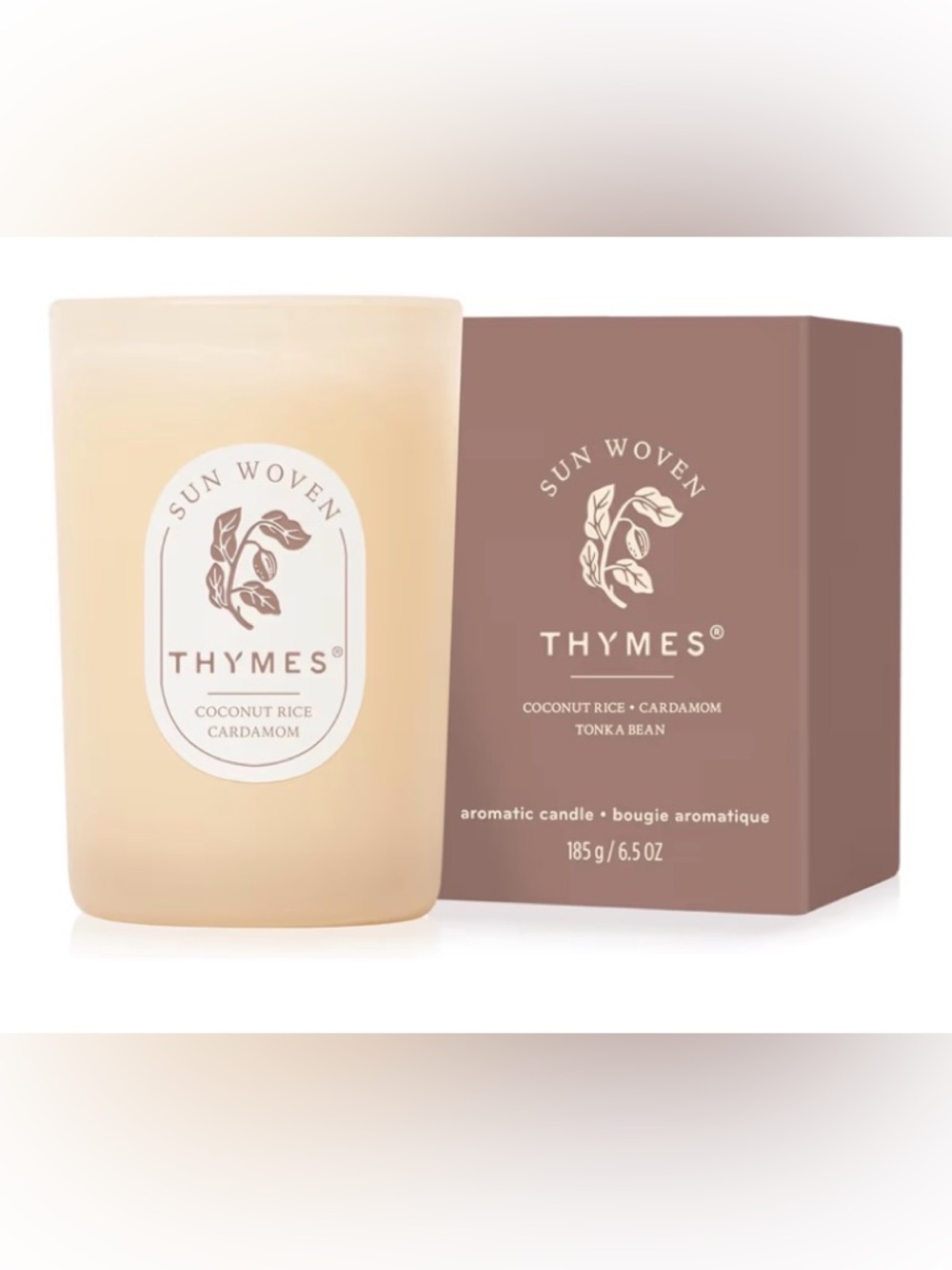 Thymes Scented Candles for Home Decor  185g(Boxed Small Candle, 6.5 oz)